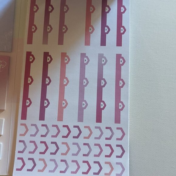 NWT Sweat Smile Repeat 638 Happy Planner Accessory Pack Stickers Fitness Workout - Picture 8 of 12